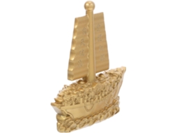 Barco De Liga Dourada Para Decoração De Escritório Com Design De Lingote, Figura Náutica Moderna, Feng Shui Para Sorte E Prosperidade Gokoco