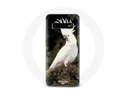 Capa para Samsung Galaxy S10 Cacatua Papagaios brancos na árvore