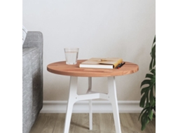 Vidaxl Tampo De Mesa Redondo Ø40x1,5 Cm Madeira De Faia Maciça