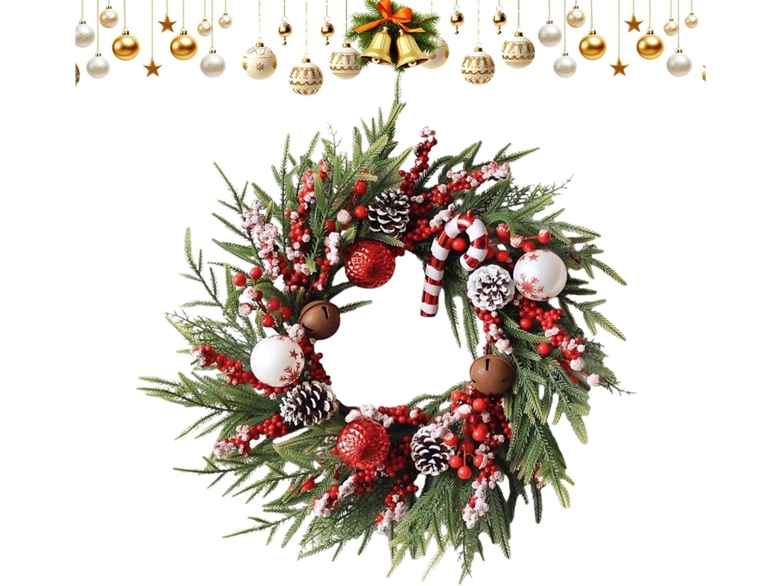 Guirlanda de Natal para Exterior Decora o Inverno Artificial e Paredes Janelas Lareiras Tanto em Interiores como VAYOTOY