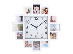 Lurelia Relógio De Parede Em Abs, 5v, Branco, Para Sala, Quarto E Escritório