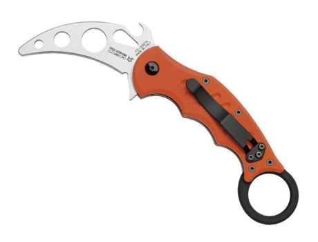 Faca FOX MILITARY Fx.599Tk Training Karambit 10Cm G10 Orange