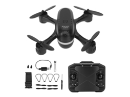 Ats drone Mini Quad com Luz Led e Retorno com um Toque Controle Remoto para Iniciantes Lente Simples Preta