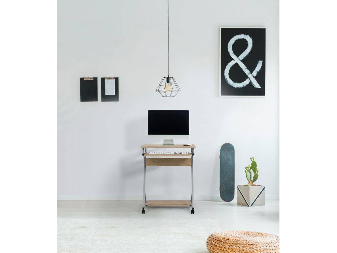 Mesa de Apoio para Portátil JSHOME Volta Cinzento (60 x 75 x 48 cm - Madeira e Metal)