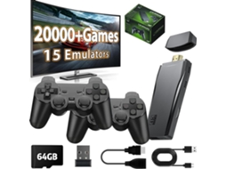 Console de jogos retrô sem fio de última geração com mais de 20.000 jogos integrados e 23 emuladores, saída HDMI 4K. Brilvibera (2025)