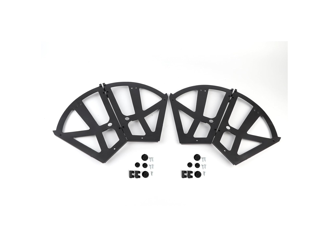 Hyuduo Conjunto De 4 Dobradiças Para Gaveta Sapateira, Acessórios Para Armário E Prateleira, Em Abs, Para Aumentar A