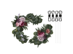 Set Decorações De Boas-vindas Florais De Casamento Forma De Rosa Flores Sinais Lifelike Cor Vívida Inodora 18046 Sz