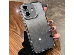 Capa De Tpu Para Iphone 17 - Glitter Degradê De Diamante