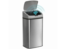 Cubo De Basura Cocina Automático 48 L Sensor Infrarrojo Cierre Automático Antihuellas Acero Inoxidable Plata