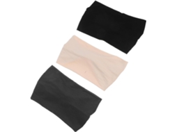 Conjunto De 3 Faixas De Cabelo Largas E Elásticas Com Nó Para Mulheres, Acessório Esportivo.