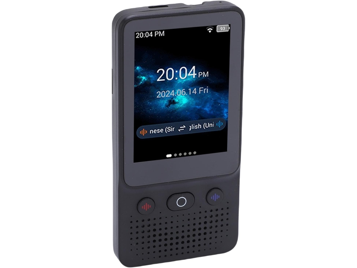 Tradutor De Idiomas Portátil E Inteligente Com Tela 2, 8 Polegadas, 138 Idiomas, Wi Fi Bidirecional E Bluetooth, Bateria