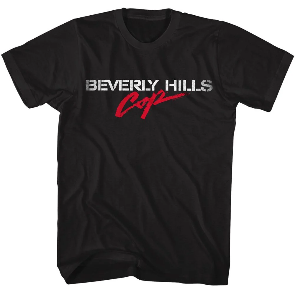 Rockinstone Beverly Hills Cop Logo Black T-shirt Size:s