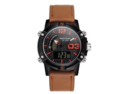 Reloj Electrónico Digital Sanda Multifuncional Impermeable Pulsera (negro Naranja)