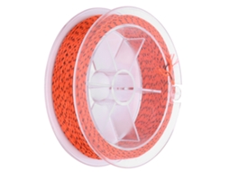 Linha de Pesca Fly 30lb 50m Poliéster Laranja Preta