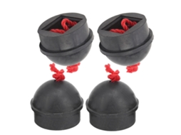 Kklv-4 Peças Porta Tiza De Bilhar Com Cordão Acessório De Borracha Para Bolso Tiza De Pool Preto