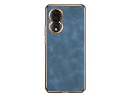 Capa Para Celular Honor 80 Em Pele De Cordeiro Com Revestimento Eletrolítico