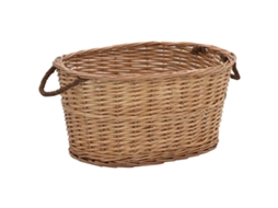 Vidaxl Cesto Para Lenha Com Pegas 56x40x28 Cm Salgueiro Natural