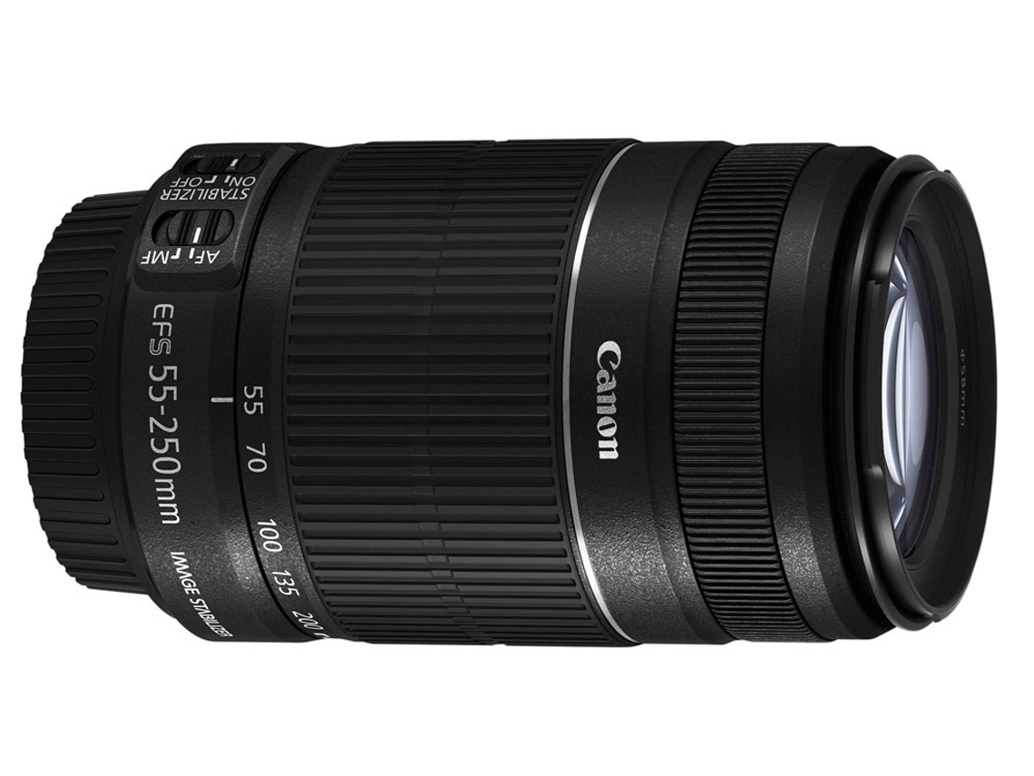 Objetiva CANON EF-S 55-250 mm f/4-5.6 IS STM (Encaixe: Canon EF - Abertura: f/4-5.6)