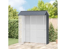 Vidaxl Gaiola Para Pássaros Antracite 215 X 110 X 247 Cm