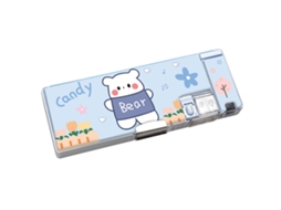 Estojo para Lápis, Grande Capacidade, Portátil, Desenho Animado, Escolar, Infantil AQUAFORGE
