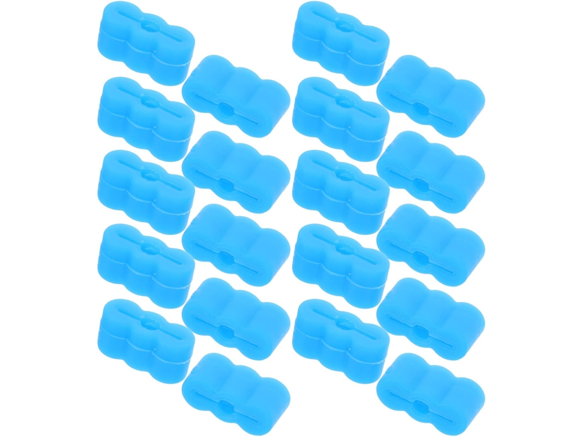 Batente De Borracha Azul Para Corrediças Gavetas, 20 Unidades, Para Trilhos De Armários