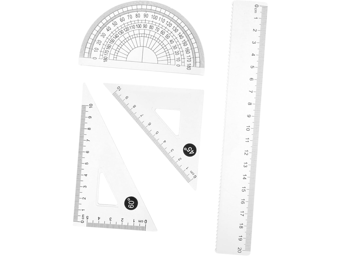 Transferidor De Desenho Profissional Precisão Para Medição, Material Para Desenho Técnico