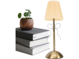 Luminária De Mesa Led Recarregável Com Design Nó