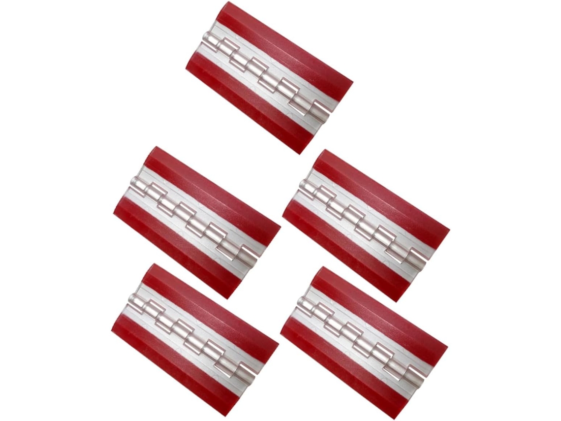 Conjunto De 5 Dobradiças Dobráveis Em Acrílico, Com Adesivo,