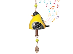 Baok - Sinos de vento inovadores de cerâmica chinesa com símbolo da sorte para decorar varanda ou quarto.