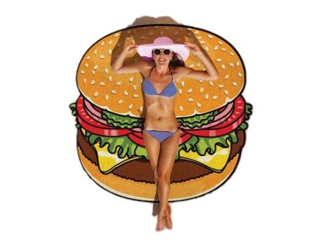 Toalha de Praia BIG MOUTH Hamburguer Mulher (Multicor - 150 cm)