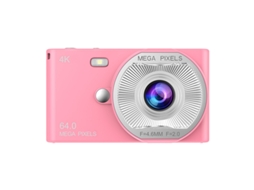 Câmara Digital Zoom De 16x, Tela Hd De 2,4 Polegadas Com Luz De Preenchimento (rosa) Cuich