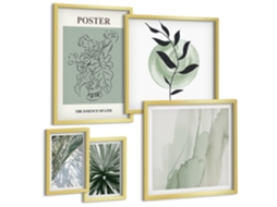 Conjunto De Pinturas Inspirações Vegetais Natureza Espelharte (5 Peças)