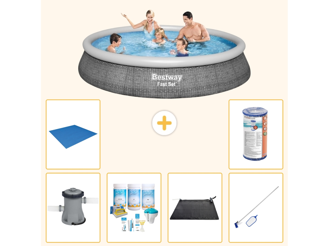 Bestway Piscina Bestway Fast Set Redonda - 396x84 Cm - 7-peças S22027