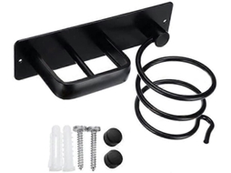 Suporte Secador de Cabelo, Organizador Parede, Rack Suspenso, Espiral Hair Styling, GOKOCO