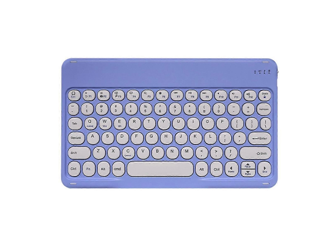Teclado Sem Fio Bluetooth Silencioso De 10 Polegadas Com Teclas Redondas Para Tablet E Laptop Everley891