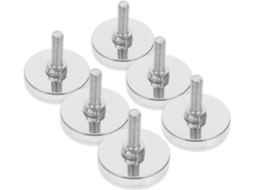 Nuobesty Conjunto De 6-niveladores Pés Ajustáveis Para Móveis, Mesas E Armários Com Parafusos Para Cadeiras