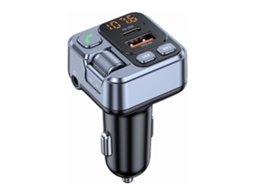 Carregador de carro Slowmoose com duas portas, Bluetooth e MP3 player, compatível com carros de 12 V e 24 V