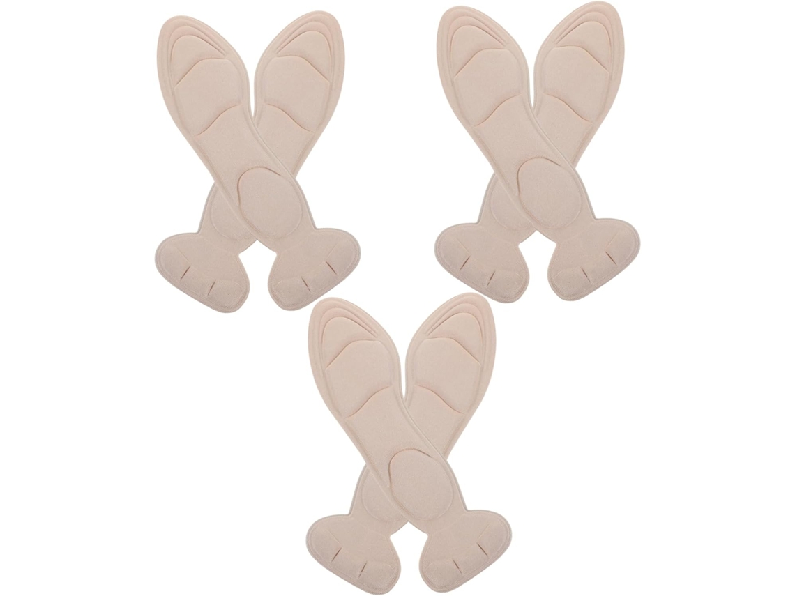 Conjunto De 3 Pares Protetores Calcanhar Confortáveis, Almofadas Para Sapatos, Palmilhas Antiderrapantes Para Uso Diário