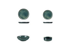 Conjunto De Louça De Pedra Verde, Louça Completa, Design Ecológico, 24 Peças