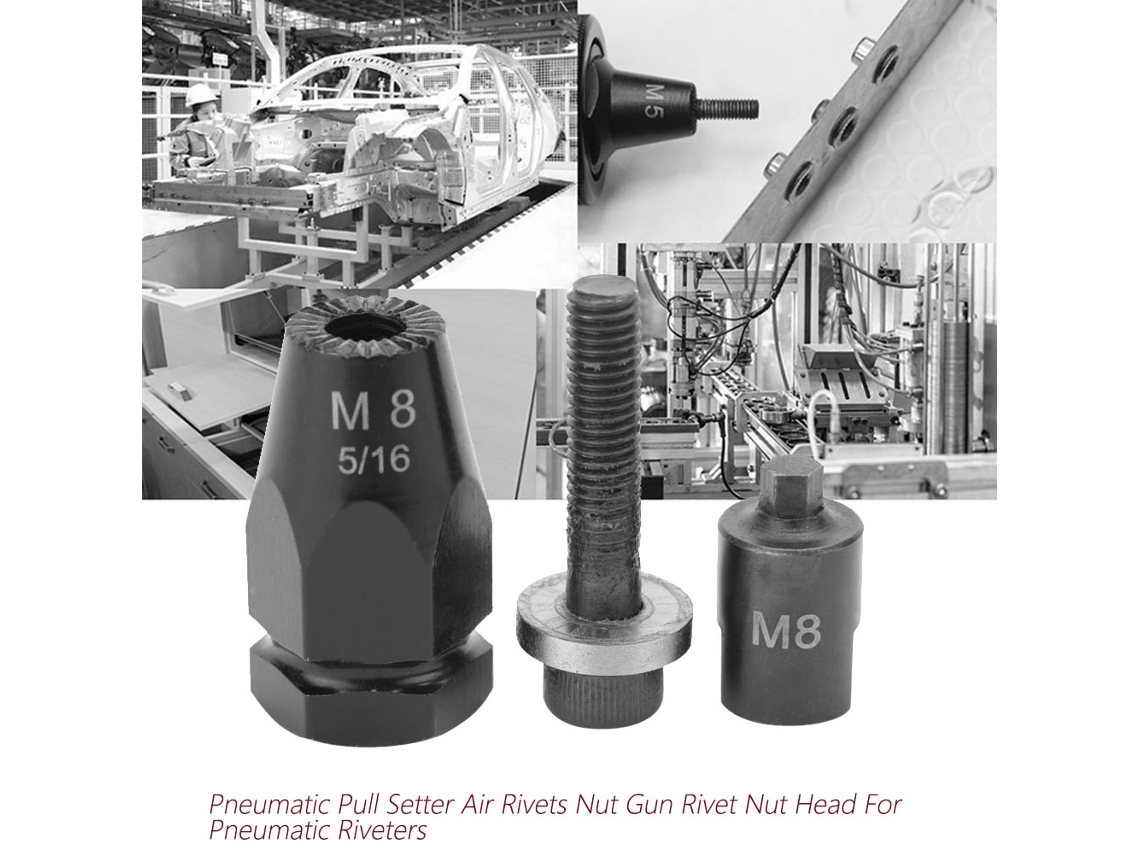 Ferramenta Pneumática Laxiscreed Para Fixação Rivet Com Cabeça M8