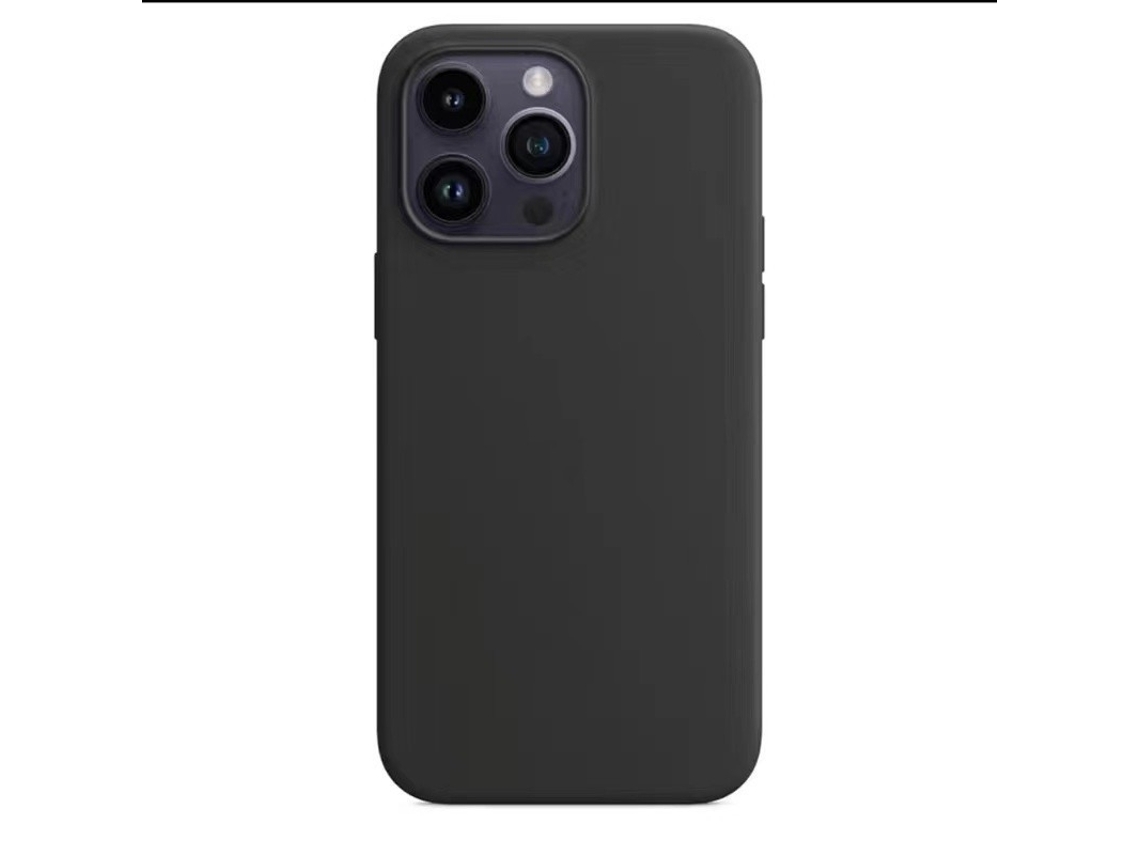 Capa Para Iphone 17 Air Preta Silicone Sólido Com Proteção Total Contra Quedas. Cor Sólida.