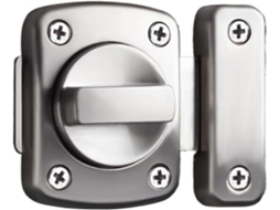 Conjunto De 2-fechaduras Deslizantes Aço Inoxidável Reforçadas Antifurto Para Portas Madeira Metal, Acessórios Para
