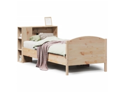 Cama com Estante Sem Colchão 75x190 Cm Pinho Maciço MAISON EXCLUSIVE