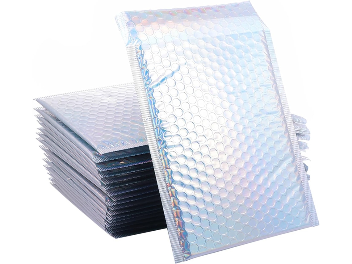 Lote De 25 Pochettes Dexpédition Antichoc Em Alumínio, Paquet Rangement Légers Et Résistants Para Cosmétiques