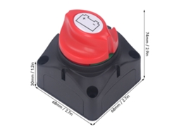 Laxiscreed Interruptor De Bateria Com Puxador Enclosed Para Dc 48-60v, Seguro E Fiável