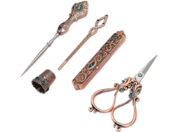 Conjunto De Tesouras Bordado Vintage, Kit Costura Diy Em Liga