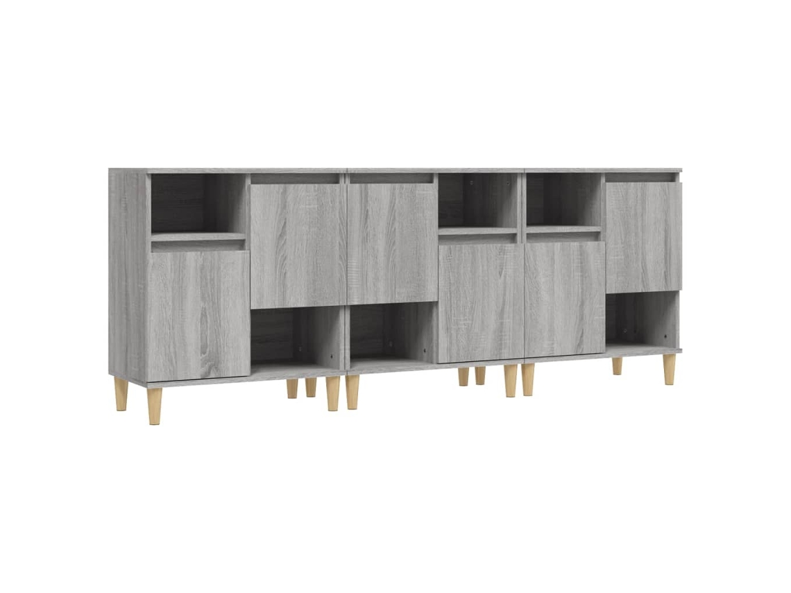 Sideboard, Sideboards Vidaxl Cinzeto Madeira Processada (n/a)