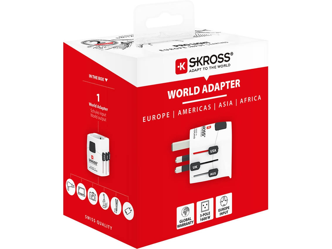 Adaptador de Viagem SKROSS Pro Light