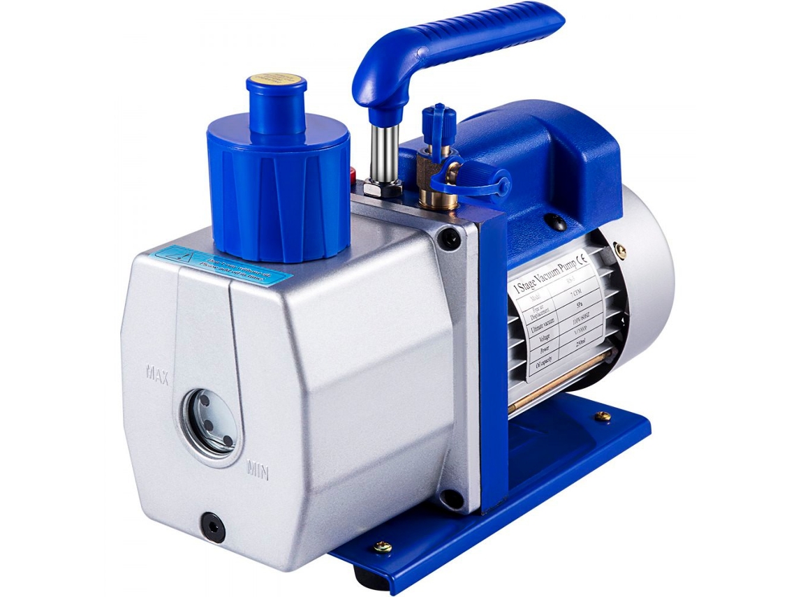 Bomba de vácuo 7cfm 1/3hp para ar condicionado R134a R410a com óleo e visor Alça
