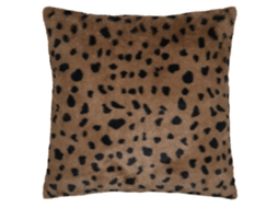Coussin Com Padrão Animal Marron Escuro 45x45 Cm
